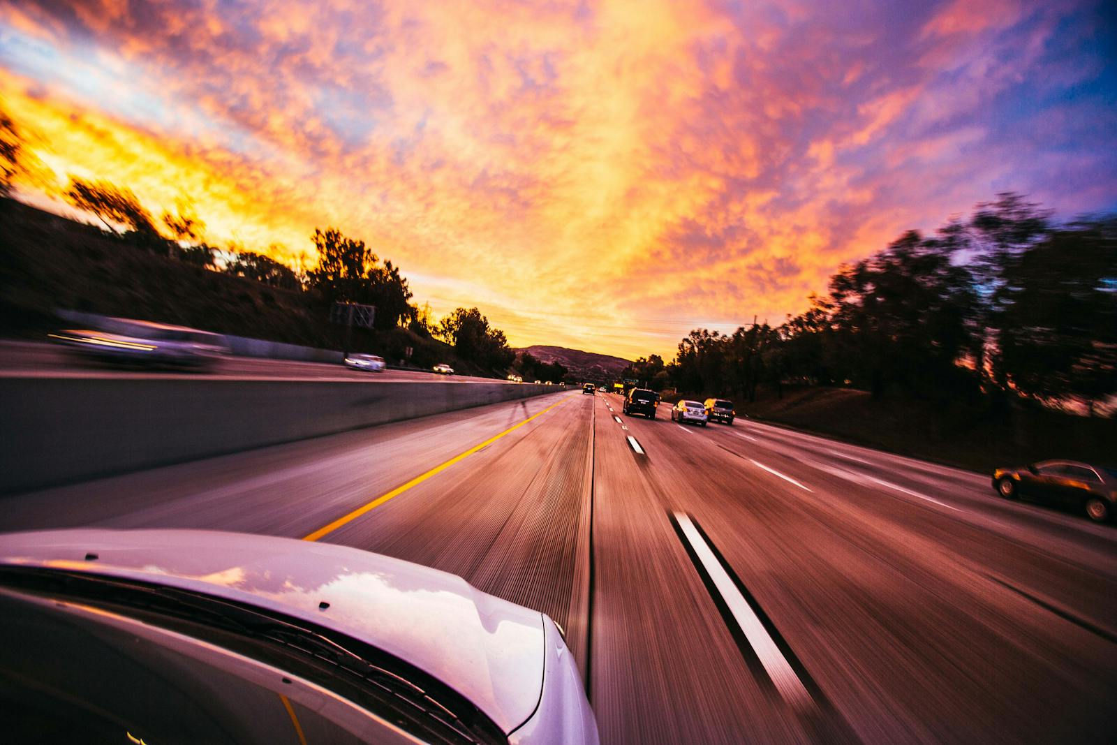 Cars Ahead on Road, speeding