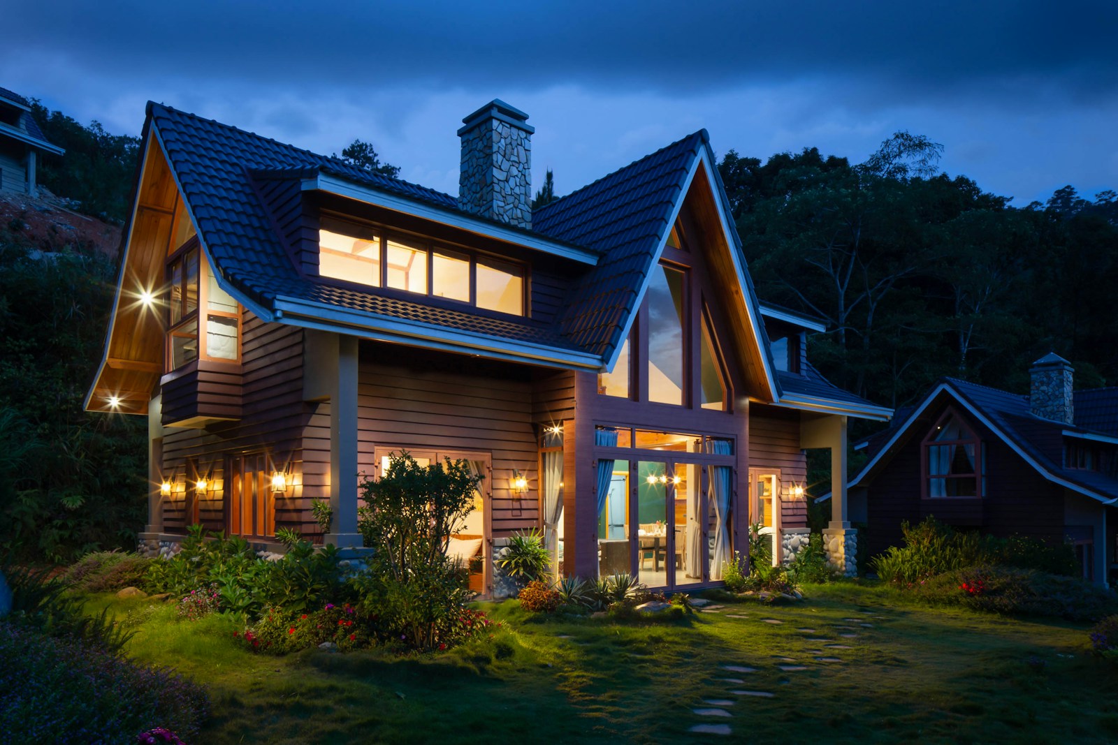 brown and black wooden house, home